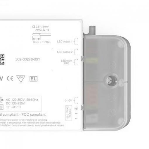 Budič LED, řada: SOLOdrive SL0561A4 1.5 → 55 V 150 → 1400 mA 50 W ztlumování: 0–10 V konstantní proud