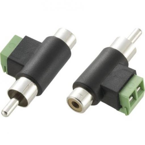 RS PRO Zástrčka, Kabel, Svorkový adaptér, Pájecí Vnější 2 5A barva Zelená, orientace těla: Rovný, materiál kontaktu: