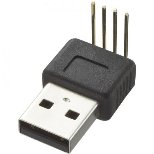 RS PRO Konektor USB, řada: CLB-JL Vnější, počet portů: 1portový, orientace těla: Rovný USB typu A, 5 V, Průchozí otvor