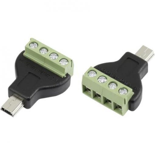 RS PRO Konektor USB, řada: CLB-JL Vnější, počet portů: 1portový, orientace těla: Rovný Micro USB typ B, 5 V, Kabel