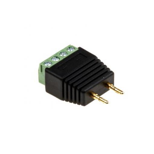 Banánek, 5A, 2mm, 30V dc, Samec, materiál kontaktu: Mosaz, délka: 38mm Banánek