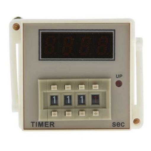 RS PRO Časovací relé Zásuvná montáž SPDT 1kontaktové 100 V ac, 240 V ac 1 funkce 8 kolíků 999.9 s