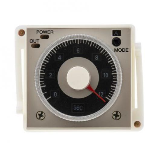 RS PRO Časovací relé, řada: TCR Panel DPDT 2kontaktové 100 to 125 V dc 24 to 48 V ac Multifunkční funkce 11 kolíků 0.1 s