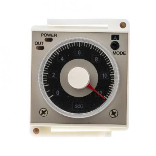 RS PRO Časovací relé, řada: TCR Panel DPDT 2kontaktové 100 to 125 V dc 24 to 48 V ac Multifunkční funkce 11 kolíků 0.1 s