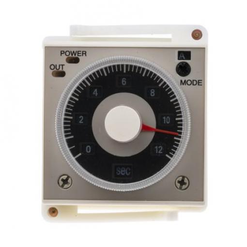 RS PRO Časovací relé, řada: TCR Panel DPDT 2kontaktové 100 to 125 V dc 220 V ac Multifunkční funkce 11 kolíků 0.1 s to