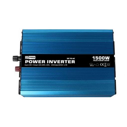 RS PRO Napájecí měnič, stálý výkon: 1500W, vstupní: 24 V, výstup: 230 V