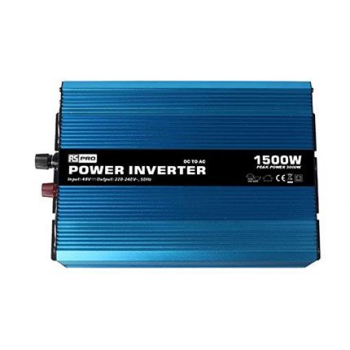 RS PRO Napájecí měnič, stálý výkon: 1500W, vstupní: 48 V, výstup: 230 V