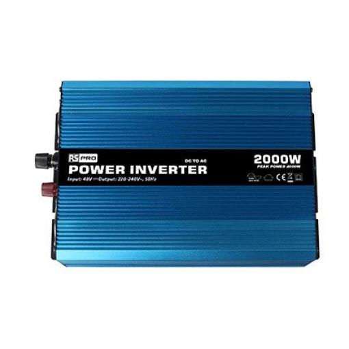 RS PRO Napájecí měnič, stálý výkon: 2000W, vstupní: 48 V, výstup: 230 V