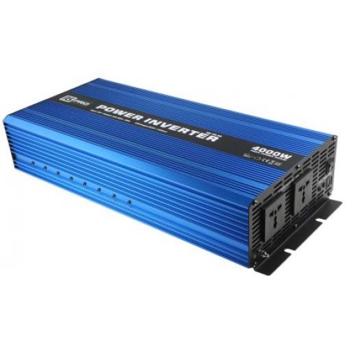 Napájecí měnič, stálý výkon: 4000W, vstupní: 12V, výstup: 230V