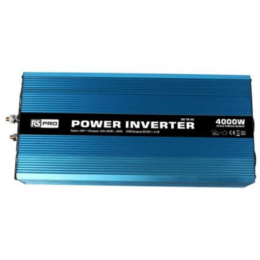 RS PRO Napájecí měnič, stálý výkon: 4000W, vstupní: 24 V, výstup: 230 V