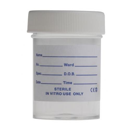 RS PRO Laboratorní láhev, kapacita: 60ml, Polypropylen, typ hrdla: Široký krk, typ láhve: Skladovací láhev