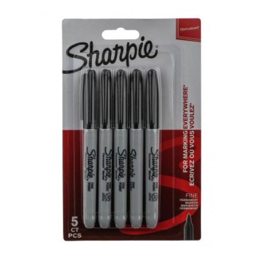 Permanentní značkovač barva inkoustu Černá Bullet Fine Značkovač Sharpie