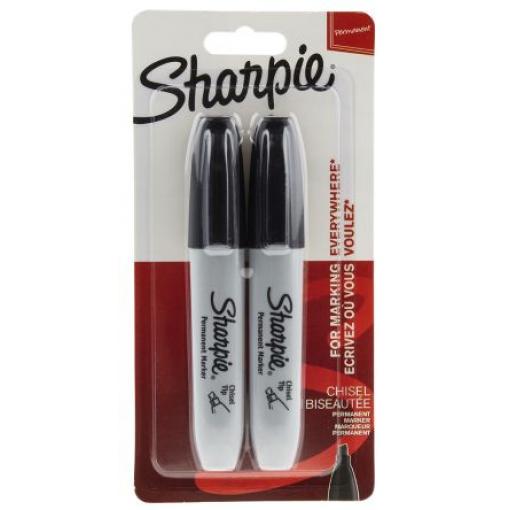 Permanentní značkovač barva inkoustu Černá Sekáč Značkovač Sharpie