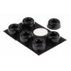 SJ5009 3M Válcovitý Polyuretan (uretan), Pružný elastomer Samolepicí nohy 22.3 mm 50 ft