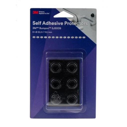 SJ5009 3M Válcovitý Polyuretan (uretan), Pružný elastomer Samolepicí nohy 22.3 mm 50 ft