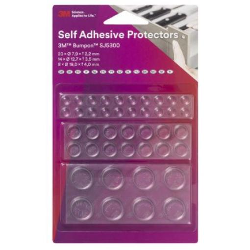 SJ5300 3M Válcovitý Polyuretanový (PUR) elastomer Samolepicí nohy 15.9 mm 0.5mm 50 ft