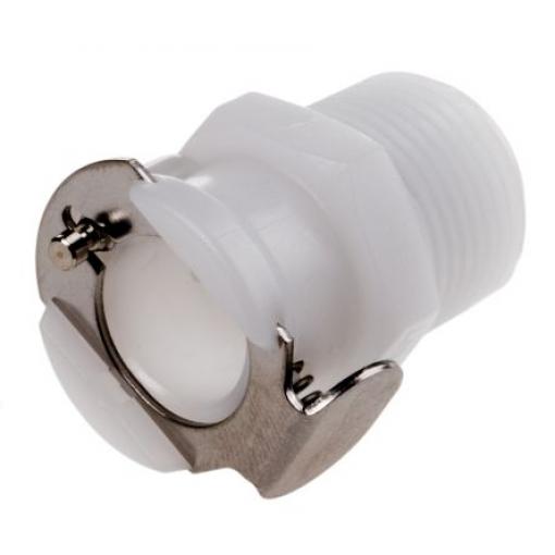Přípojka hadicová Přípojka Se závitem, Acetal, vnitřní průměr hadice: 6.35 mm (vnitřní prům.), pracovní tlak: 8.3 bar