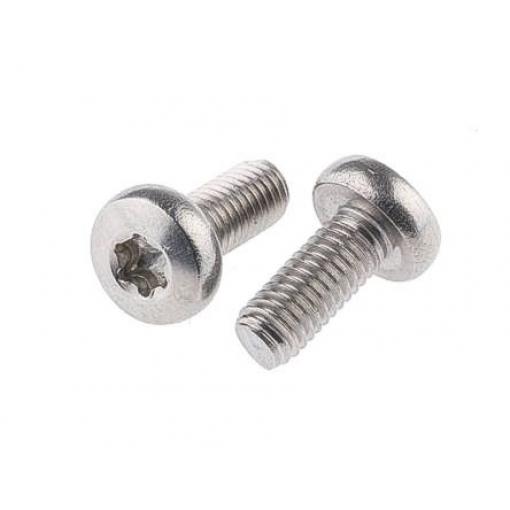RS PRO Šroub s nízkou půlkulovou hlavou Hvězdicový, Nerezová ocel hlavice Kónická, velikost závitu: M1.6 8.0 mm