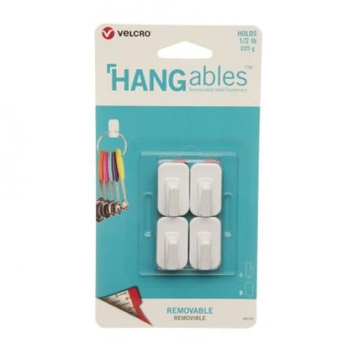 Samolepicí hák VEL-30102-WEU, Bílá 225 g 4 V balení ks Velcro Hangables