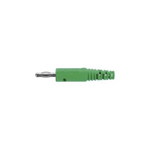 Schutzinger Banánek, 4 mm, 33 V ac, 70V dc, 32A, Zelená, Vnější Šroubová, materiál kontaktu: Slitina berylia a mědi,