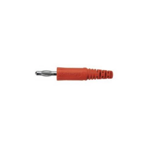 Schutzinger Banánek, 4 mm, 70V dc, 32A, Červená, Vnější Pájecí, materiál kontaktu: Slitina berylia a mědi, délka: 47.5