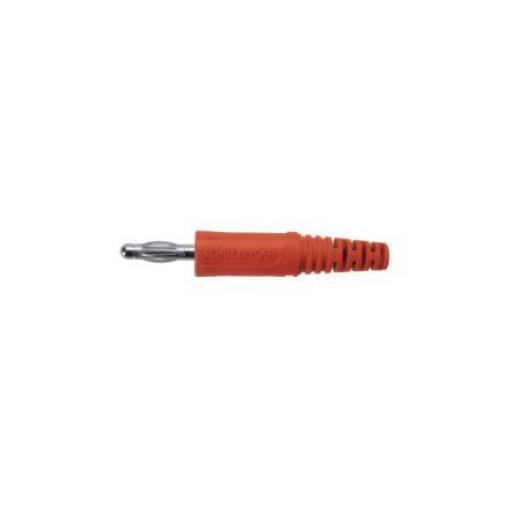 Schutzinger Banánek, 4 mm, 33V ac, 70 V ac, 32A, Červená, Vnější Šroubová, materiál kontaktu: Slitina berylia a mědi,