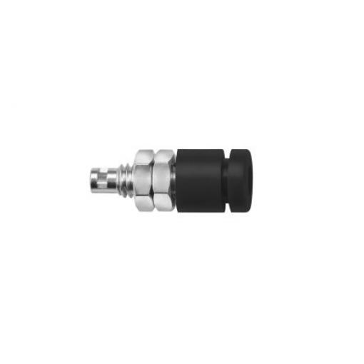 Schutzinger Zásuvka na banánky, 2 mm, 33 V ac, 70V dc, 10A, Černá, Vnitřní Pájecí, materiál kontaktu: Mosaz, délka: 17.5