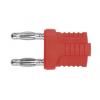 Schutzinger Banánek, 4 mm, 70V dc, 12A, Červená, Vnější zásuvný modul, materiál kontaktu: Mosaz, délka: 31 mm, pokovení