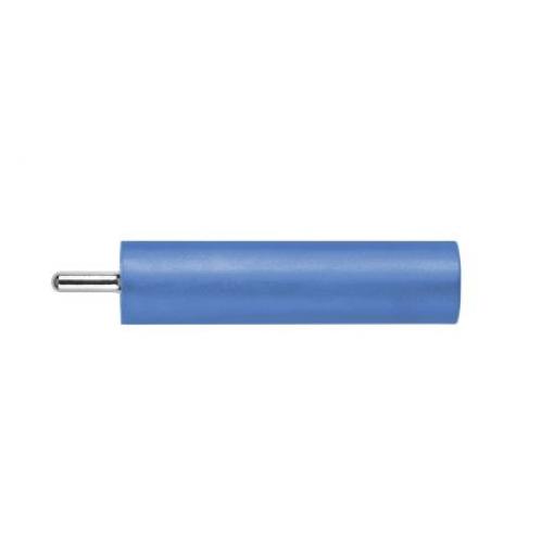 Schutzinger Zásuvka na banánky, 4 mm, 1000V, 20A, Modrá, Vnitřní Kolík PC, materiál kontaktu: Mosaz, délka: 24.5 mm,