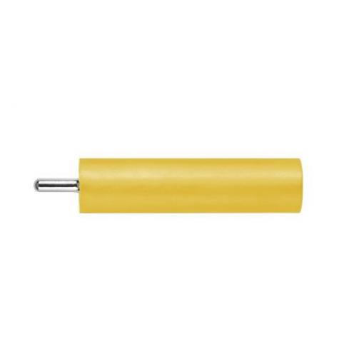Schutzinger Zásuvka na banánky, 4 mm, 1000V, 20A, Žlutá, Vnitřní Kolík PC, materiál kontaktu: Mosaz, délka: 24.5 mm,