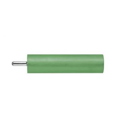 Schutzinger Zásuvka na banánky, 4 mm, 1000V, 20A, Zelená, Vnitřní Kolík PC, materiál kontaktu: Mosaz, délka: 24.5 mm,