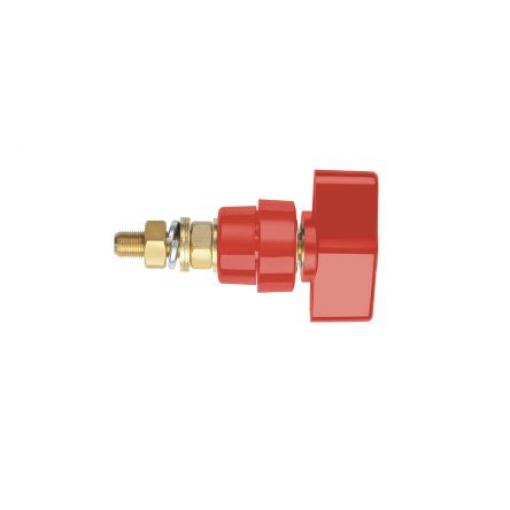 Připojovací svorník, Červená M8 x 0.75, 1 kV 4 mm Schutzinger 100A