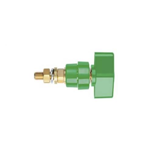 Připojovací svorník, Zelená M8 x 0.75, 1 kV 4 mm Schutzinger 100A