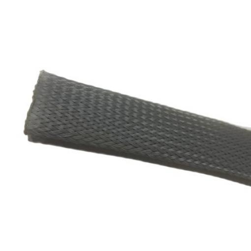 Kabelový návlek Polybutylentereftalát Expanzní poměr Pletený Šedá RS PRO 12 mm 15m, řada: BSPETFR