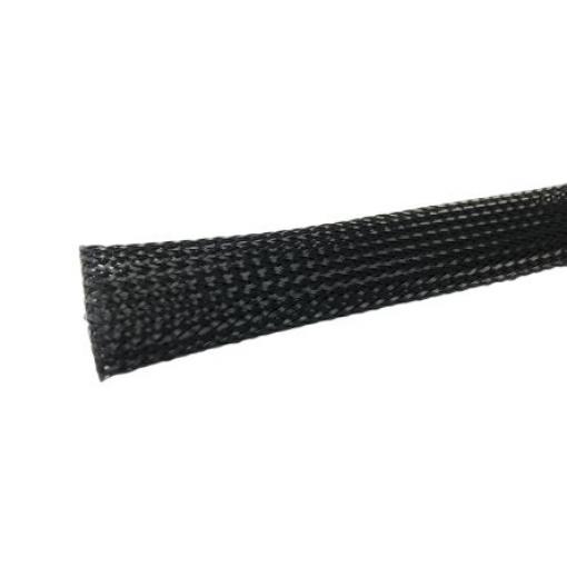 Kabelový návlek Polybutylentereftalát Expanzní poměr Pletený Černá RS PRO 21 mm 15m, řada: BSPETFR
