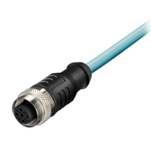 Kabel ovladače snímače, A: Vnitřní, A: M12 5, B: Volný konec 5, IP67 Kubler 2 m