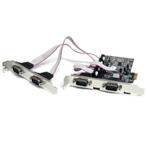 Sériová karta, typ sběrnice: PCIe Sériové 4portový, připojovací port RS-232 128 kbps StarTech.com