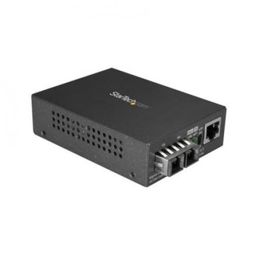 StarTech.com Převodník médií, Jediný režim, Plný duplex, RJ45, SC, přenosová vzdálenost: 10 km, rychlost přenosu dat: