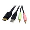 StarTech.com Kabel KVM Vnější, A: USB typu A, B: 3.5 mm stereo jack x 2 Vnější 1.8 m, Černá