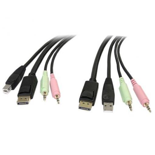 StarTech.com Kabel KVM Vnější, A: USB typu A, B: 3.5 mm stereo jack x 2 Vnější 1.8 m, Černá