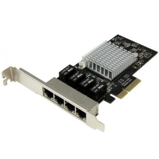 Síťová karta 4portový, typ sběrnice: PCIe 1000Mbps ST4000SPEXI RJ45 StarTech.com