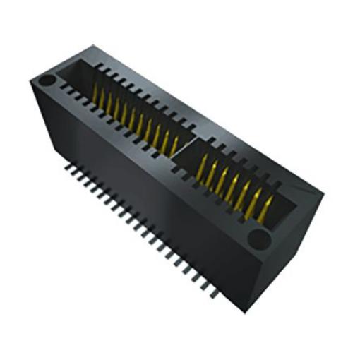 Samtec Hranový konektor, řada: MEC1, rozteč: 1 mm Vnitřní, počet kontaktů: 10, počet řad: 2, orientace těla: Svislé,