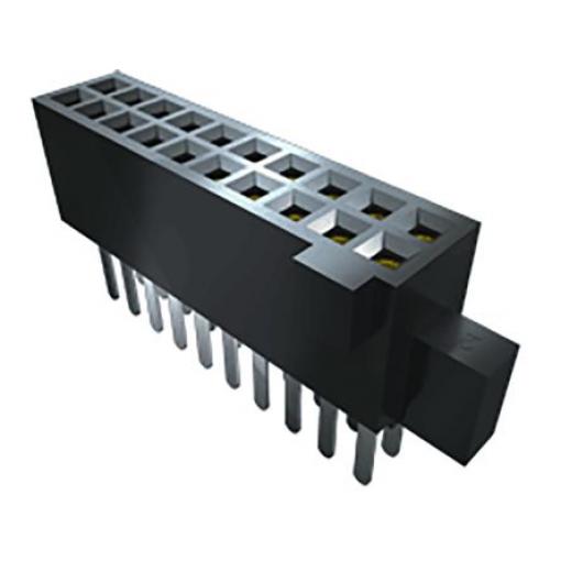 Patice PCB, řada: SFM, orientace těla: Pravý úhel, rozteč: 1.27 mm Deska-deska, počet kontaktů: 10, počet řad: 2, Povrch