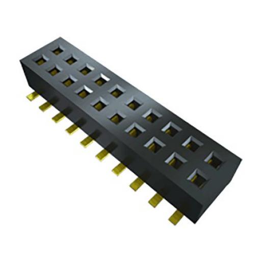 Patice PCB, řada: CLP, orientace těla: Pravý úhel, rozteč: 1.27 mm Deska-deska, počet kontaktů: 12, počet řad: 2, Povrch