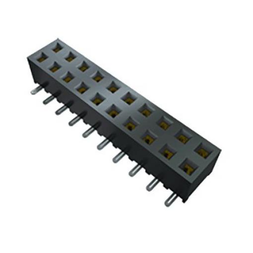 Patice PCB, řada: SMM, orientace těla: Pravý úhel, rozteč: 2 mm Deska-deska, počet kontaktů: 10, počet řad: 2, Povrch