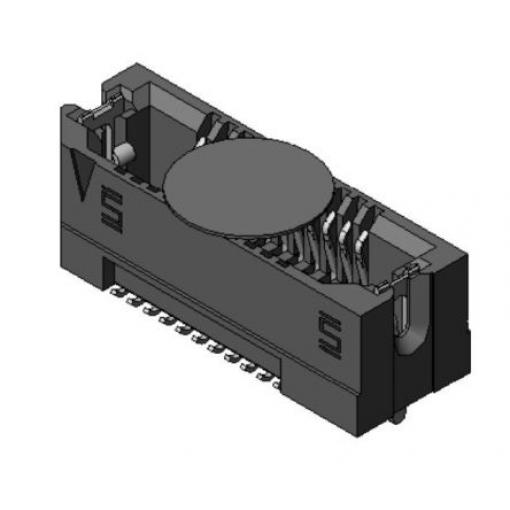 Patice PCB, řada: ASP, orientace těla: Pravý úhel, rozteč: 0.8 mm Deska-deska, počet kontaktů: 22, počet řad: 2, Povrch