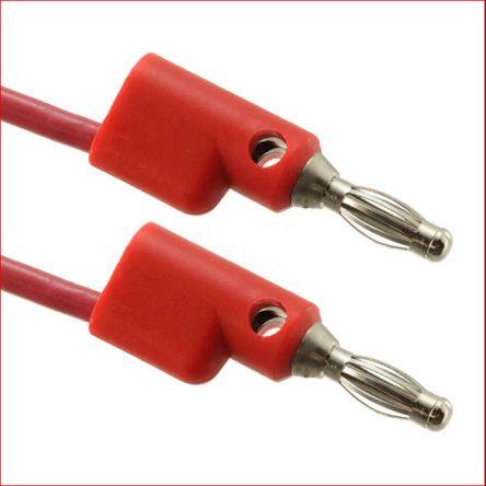 Mueller Electric Zkušební kabel s konektorem, Červená 15A, délka kabelů: 1.2 m, 1000V