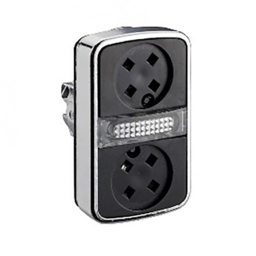 Schneider Electric Hlava tlačítka, řada: Harmony XB4 Černá Okamžité, průměr výřezu: 22 mm IP66, IP69K, IP67