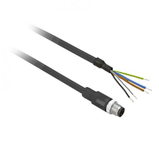 Kabel ovladače snímače, A: Vnější, A: M12, B: Vnější, 60 V ac, 75V dc, IP65, IP67, IP69K, řada: OsiSense XS & XT
