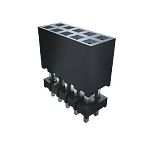 Patice PCB, řada: ESQT, orientace těla: Rovný, rozteč: 2 mm Deska-deska, počet kontaktů: 20, počet řad: 2, Průchozí